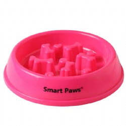 Bone shape pet slow feeder bowl